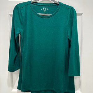 LOFT green sweater